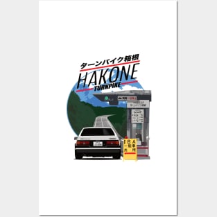 Hakone Toyota AE86 Trueno Posters and Art